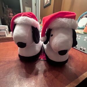 NEVER USED! Slippers with Santa Hats